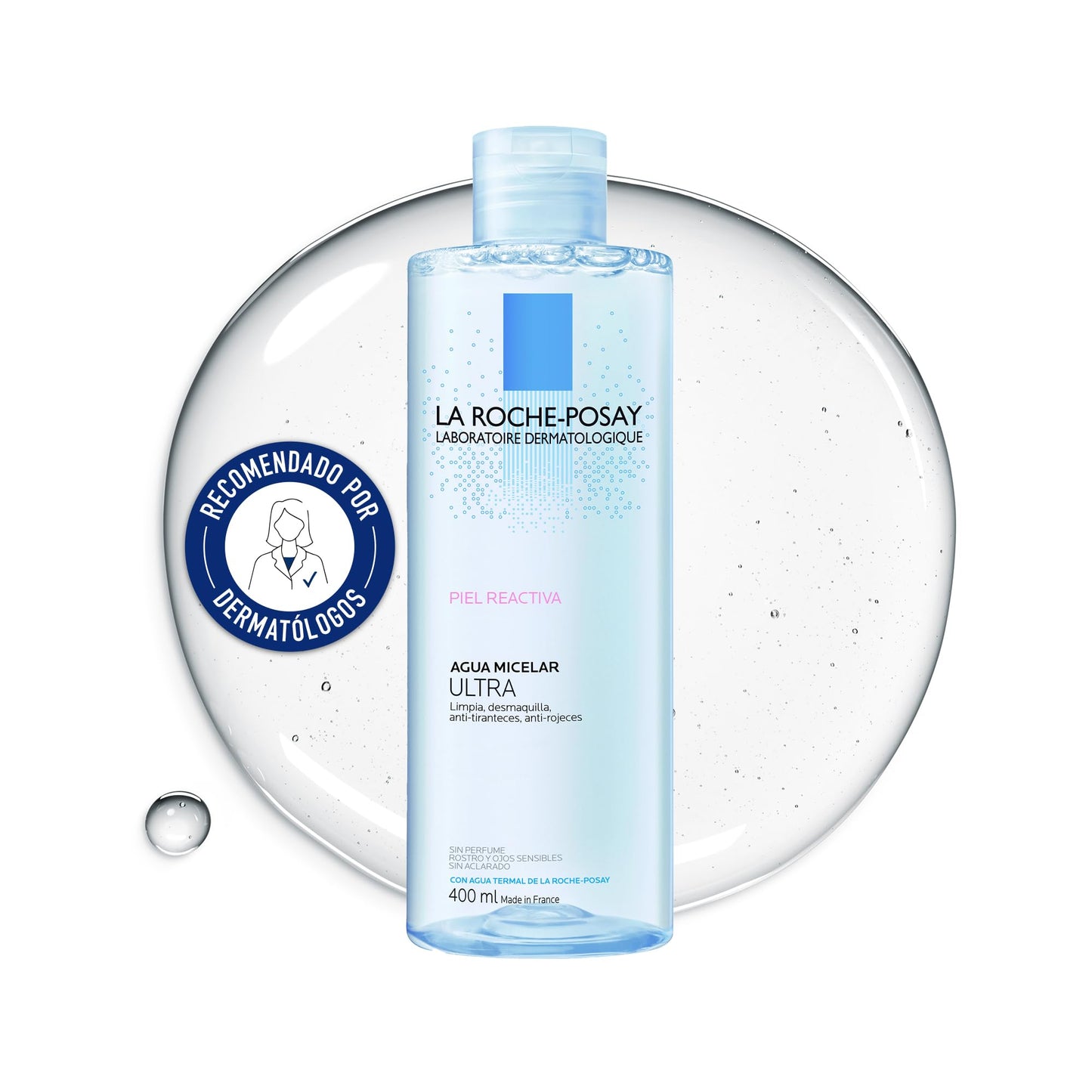 La Roche-Posay Toleriane micelārais ūdens reaktīvai ādai, sejai, 400 ml