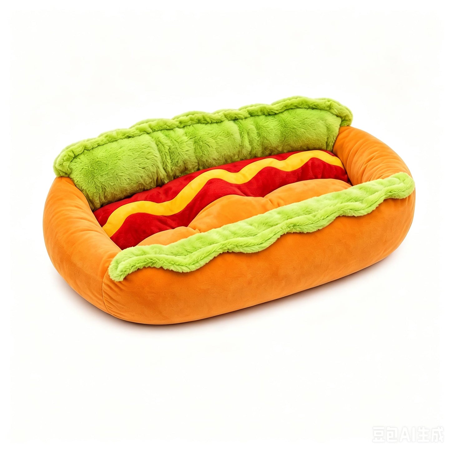 Suņu gulta Sttlejura Hotdog no plīša, mīksts dīvāniņš maziem dzīvniekiem