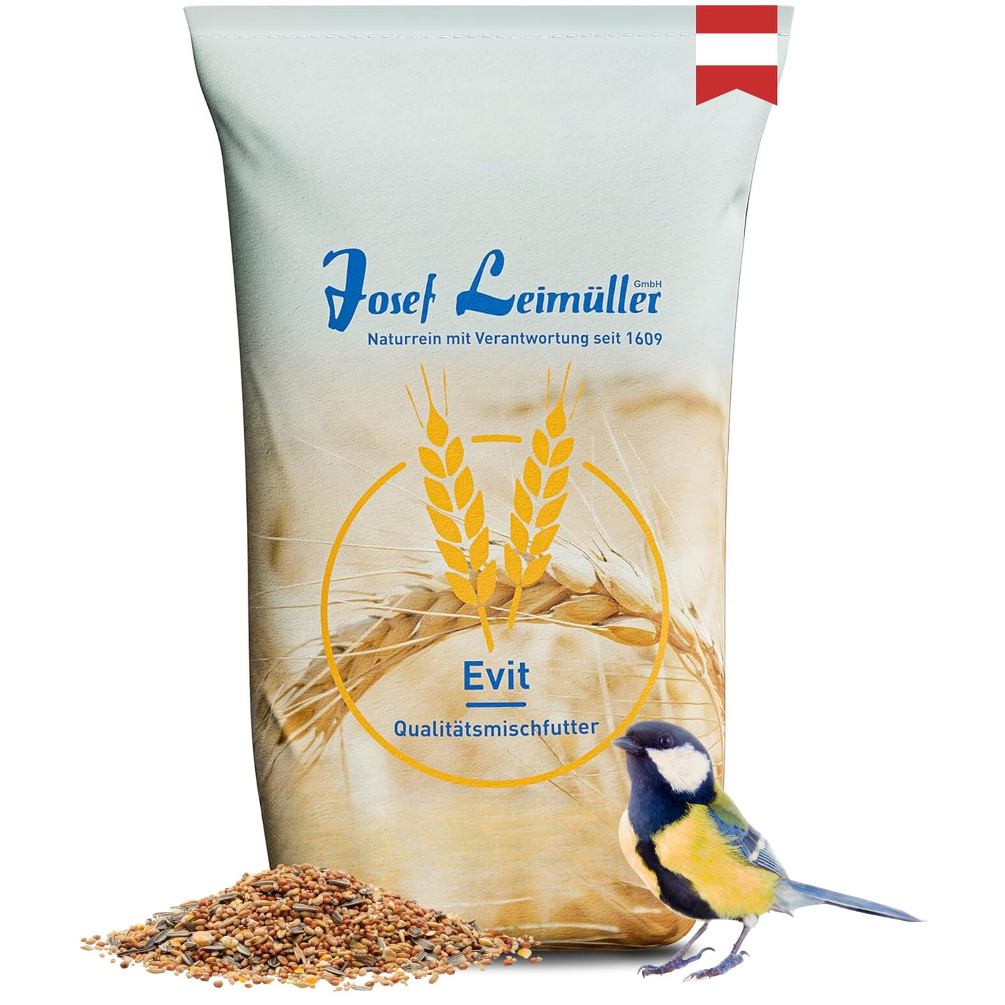 Savvaļas putnu barība Leimüller Classic, 25kg, visa gada putnu barība savvaļas putniem