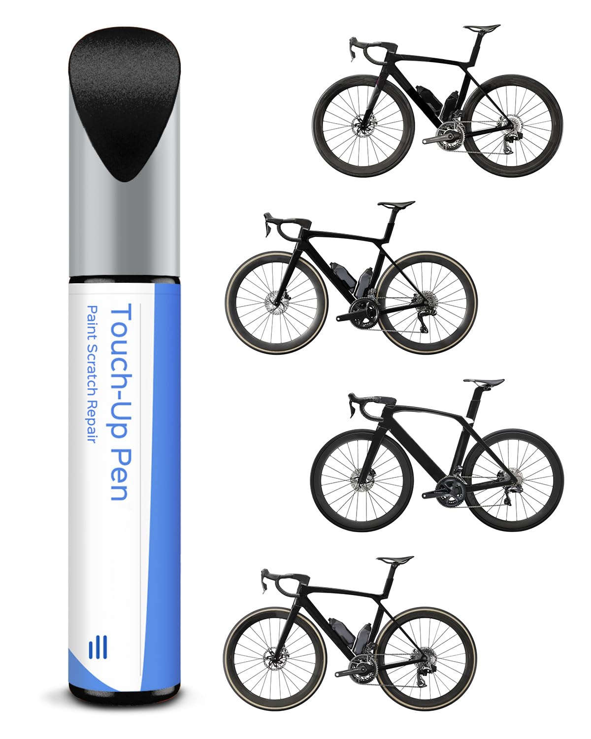 Velosipēdu krāsa PARTS4EV Onyx Carbon Matte - retušas krāsa Trek, krāsu marķieris metālam un plastmasai, augstas segtspējas velosipēdu krāsa
