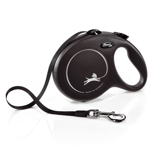 Suņu ruļļpavada flexi® Classic L, 8m lente, melna