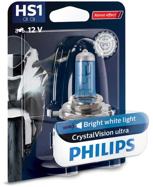 Philips 12636BVBW CrystalVision ultra Moto HS1 motocikla priekšējā lampa, 1 gabals