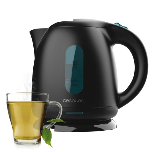 Cecotec ūdens vārītājs - 1L, 2200W, ātra uzsildīšana, pretkaļķu filtrs, bez BPA, 360º rotējoša bāze, bezvadu trauks