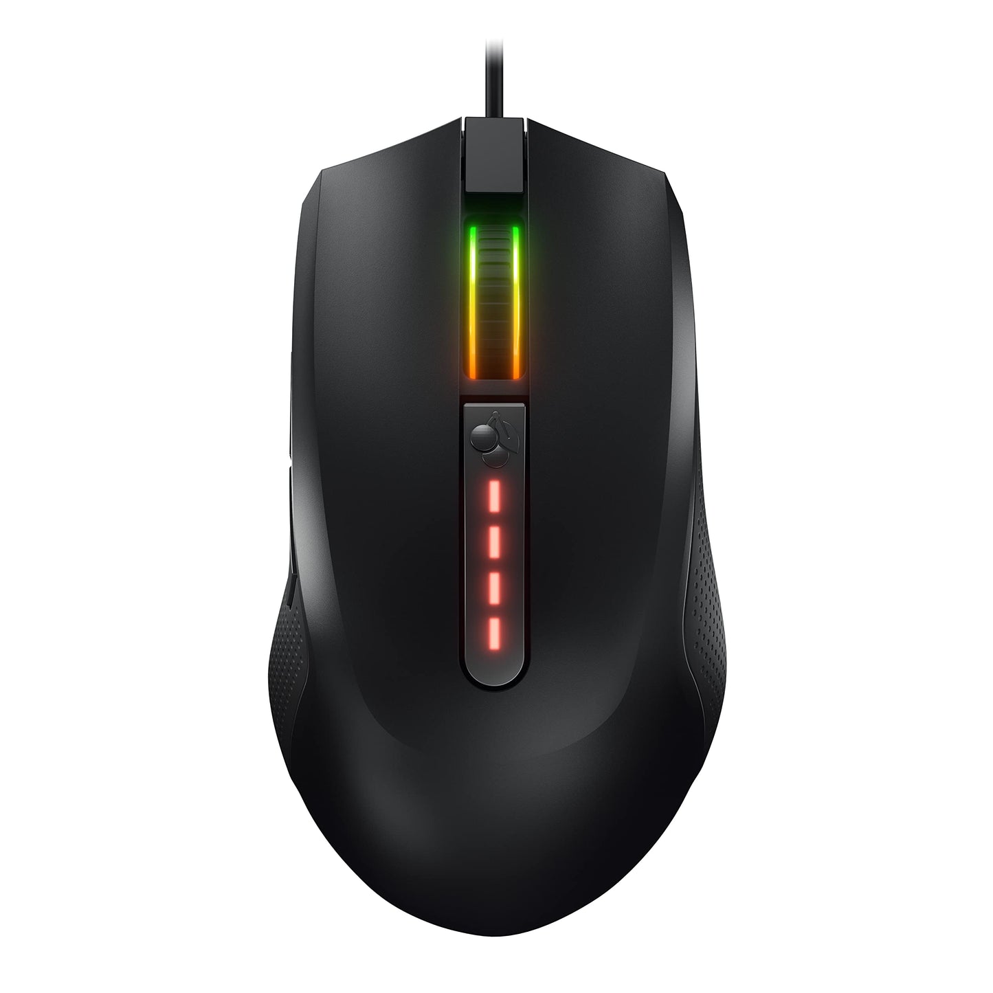CHERRY MC 2.1 - vadu spēļu pele labročiem, Pixart sensors līdz 5000 dpi, programmējamas pogas, RGB apgaismojums, melna