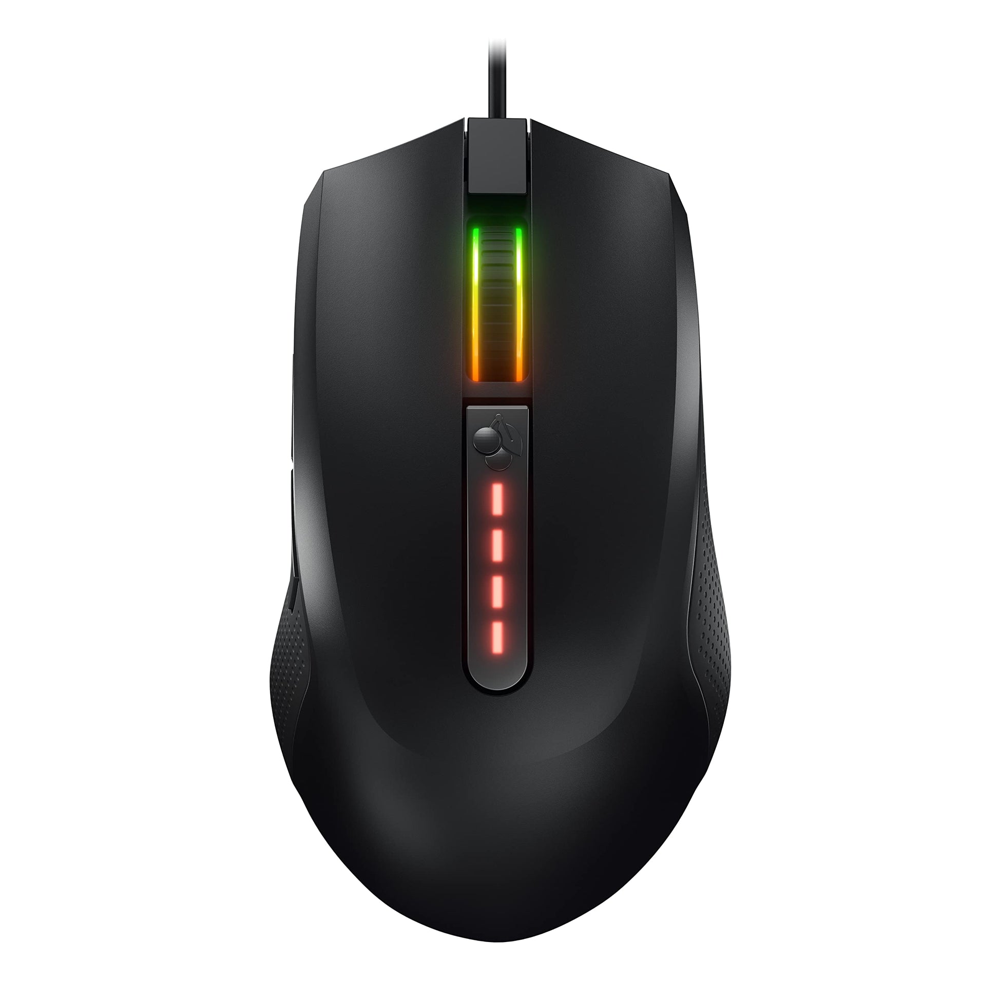 CHERRY MC 2.1 - vadu spēļu pele labročiem, Pixart sensors līdz 5000 dpi, programmējamas pogas, RGB apgaismojums, melna