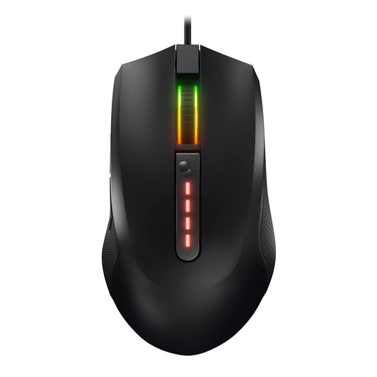 CHERRY MC 2.1 - vadu spēļu pele labročiem, Pixart sensors līdz 5000 dpi, programmējamas pogas, RGB apgaismojums, melna