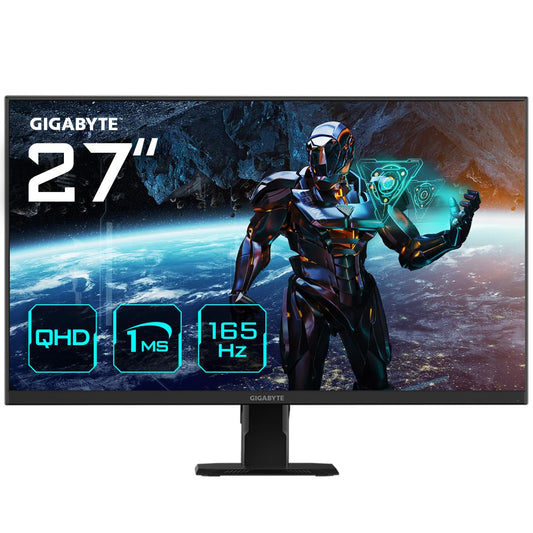 Gigabyte GS27Q 27" QHD gaming monitor - 2560x1440, 165Hz, 1ms, FreeSync Premium, HDR Ready, HDMI 2.0, DisplayPort 1.4