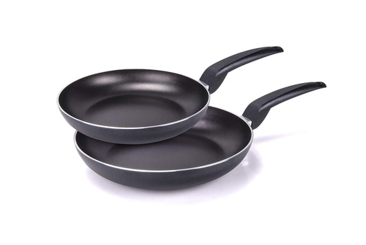 Moneta Stratomax Induction Black Pan Set - 24+28 cm, aluminum, durable, non-stick, efficient heat distribution.