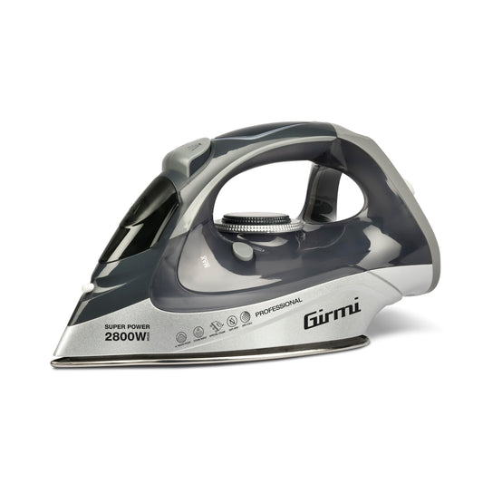 Girmi ST63 tvaika gludeklis - 2800W, temperatūras regulēšana, tvaika trieciens 150 g/min, pretkaļķu funkcija, 91 mikrocaurums.