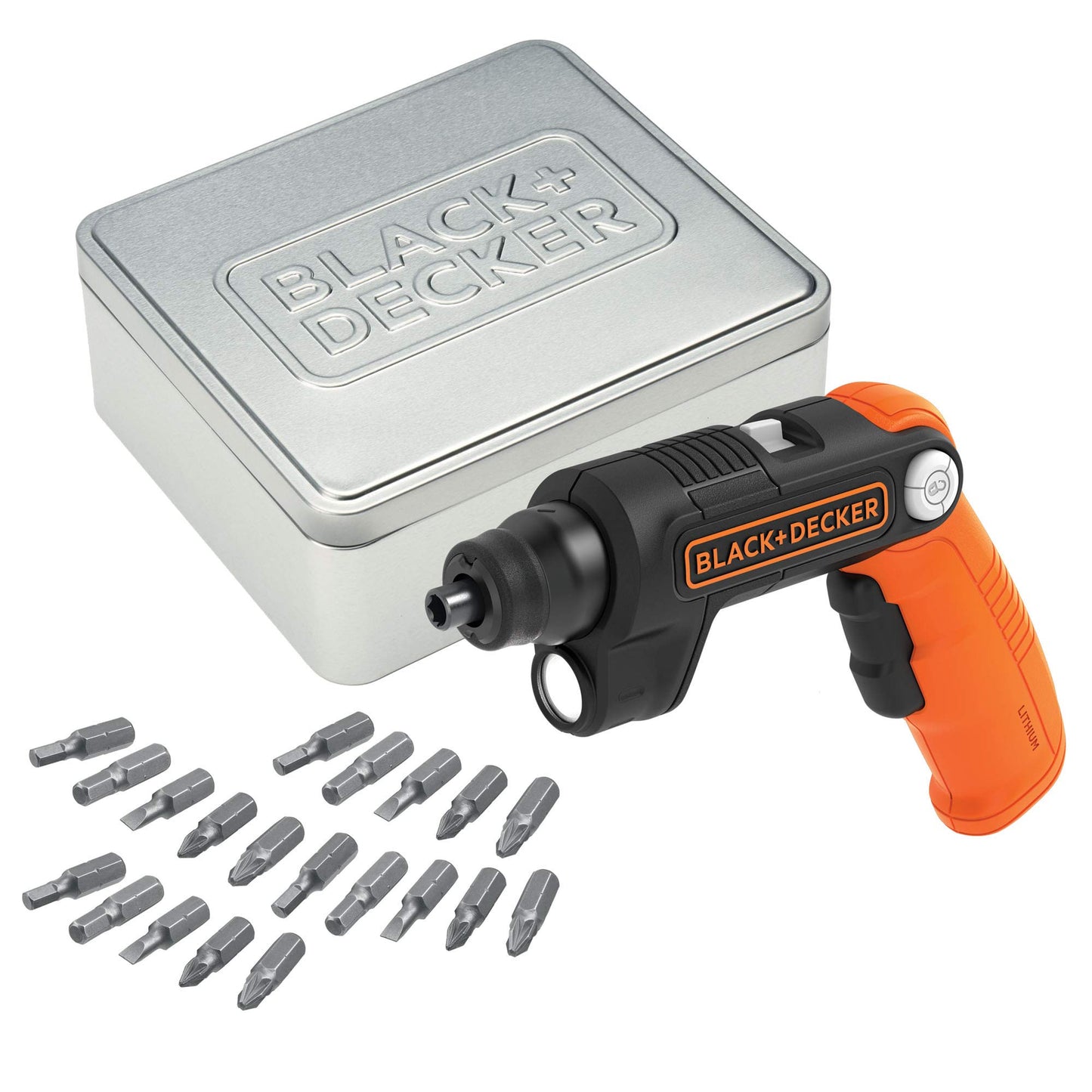BLACK+DECKER BDCSFL20AT-QW skrūvgriezis - kompakts, akumulatora, 4V, LED gaisma, 2 ātrumu regulēšana.