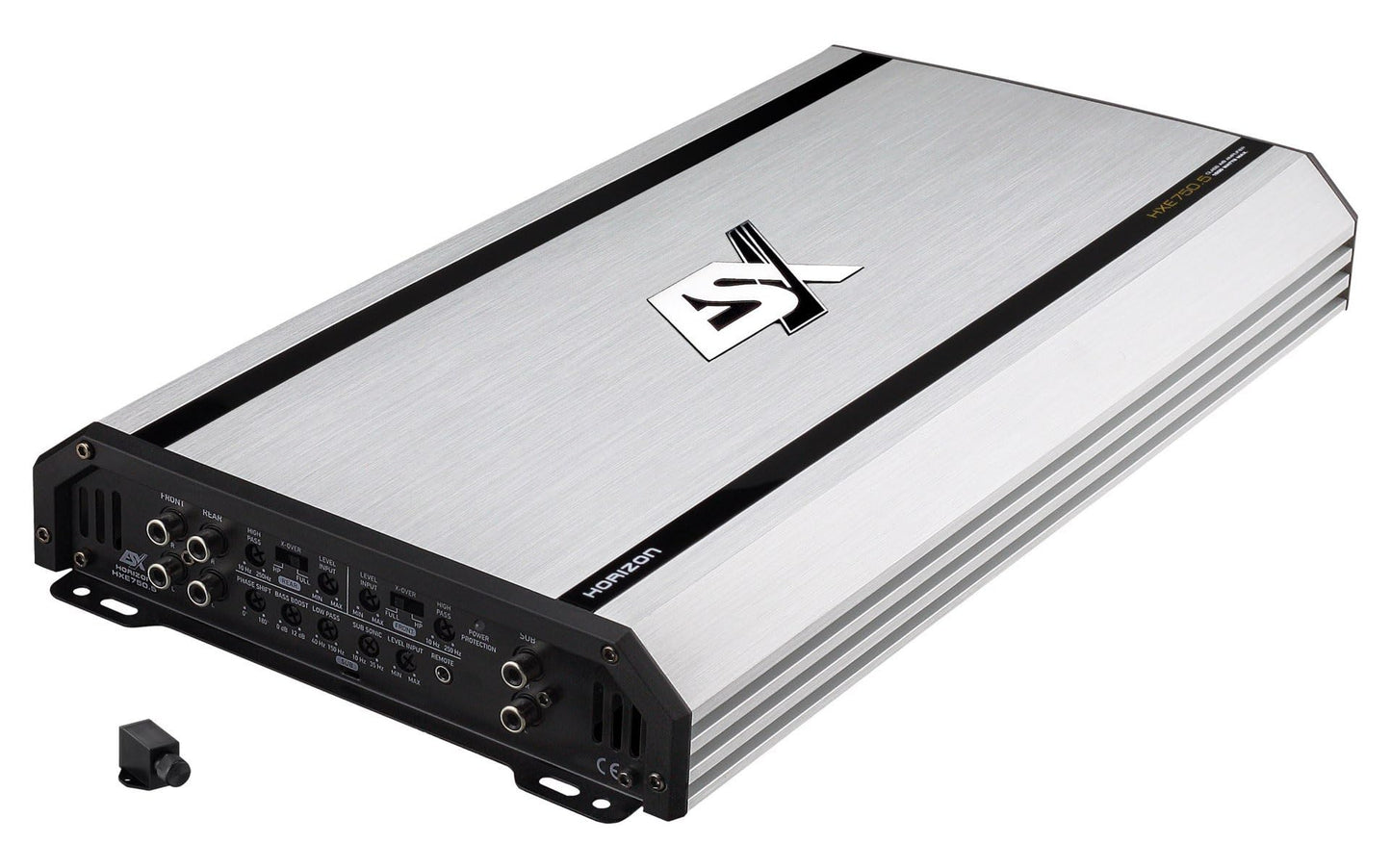 Auto skaņas 5 kanālu pastiprinātājs ESX HXE750.5, 750 W RMS, A/B klase, ar basu tālvadības pulti