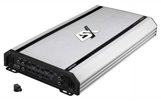 Auto skaņas 5 kanālu pastiprinātājs ESX HXE750.5, 750 W RMS, A/B klase, ar basu tālvadības pulti
