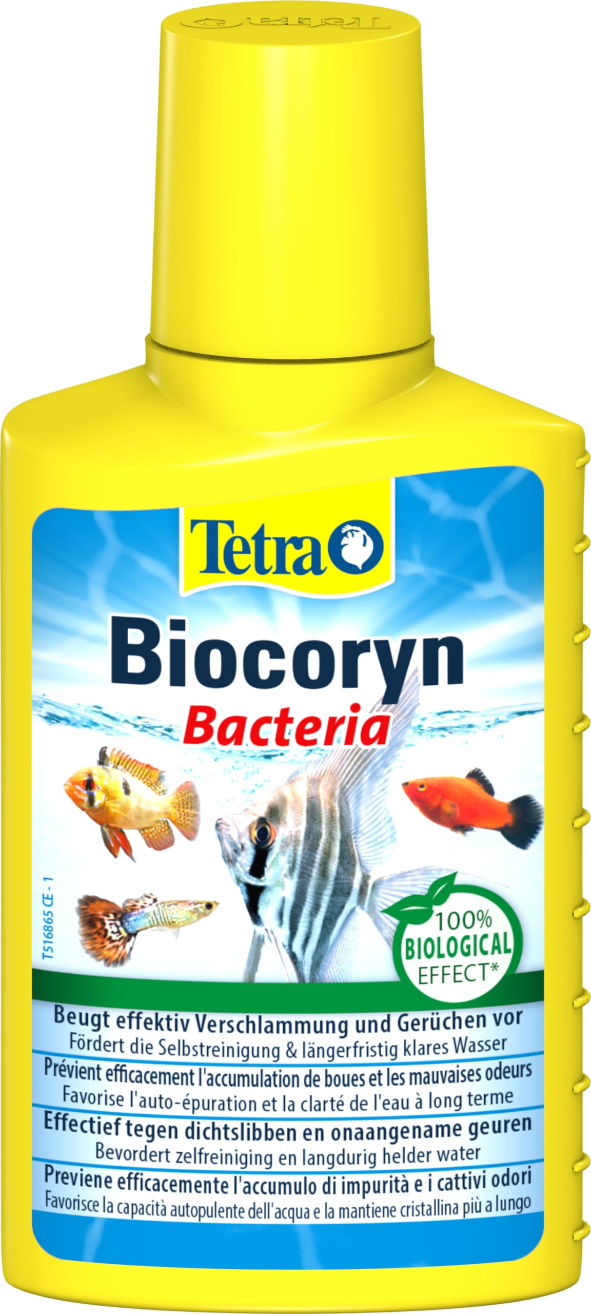 Akvārija ūdens attīrīšanas līdzeklis Tetra Biocoryn 100 ml - bioloģiskai piesārņojuma noārdīšanai, pret dūņām un smakām