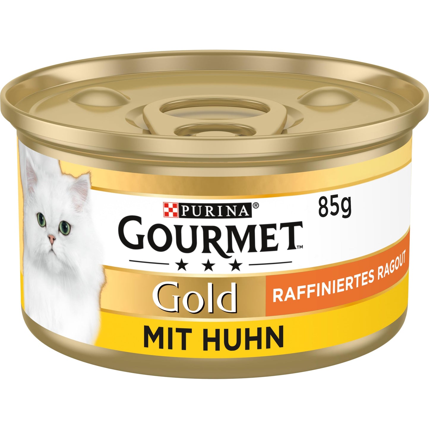 Kaķu mitrā barība GOURMET Gold Raffiniertes Ragout ar vistu, 12 x 85g