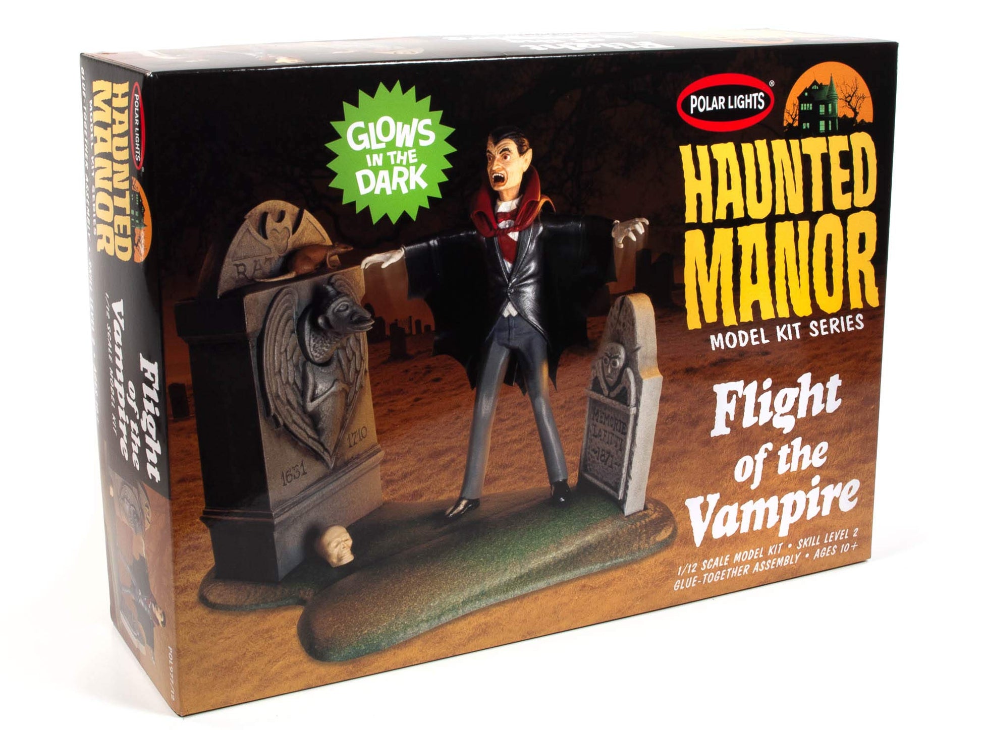 Polar Lights POL977/12 1/12 Apsēstā muiža: Vampīra lidojums modelis - detailed model kit with vampire theme and intricate design.