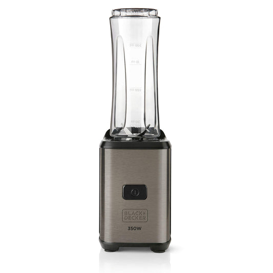 Black+Decker BXJBA350E - 1.5L plastic bowl, 4 stainless steel blades, detachable, easy to clean, pulse function.