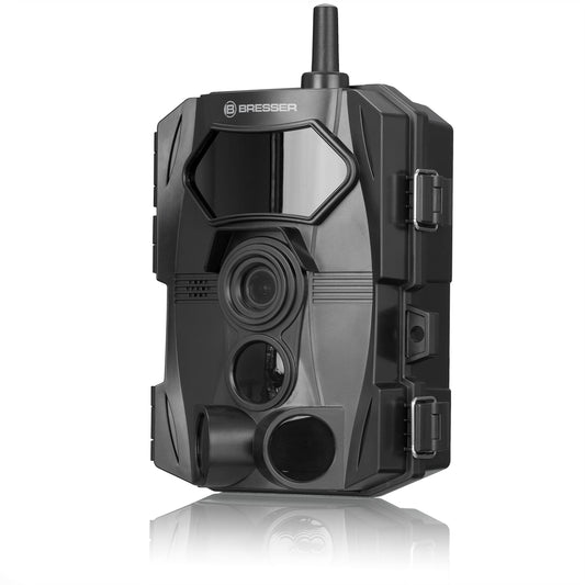 Bresser meža kamera WLAN 24MP Full-HD 1080P ar skaņas ierakstu, kustību sensoru un nakts redzamību savvaļas dzīvnieku novērošanai un objektu aizsardzībai, ūdensizturīga IP54, 160 x 110 x 75mm