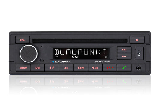 Blaupunkt Milano 200 BT, melns, 1-DIN