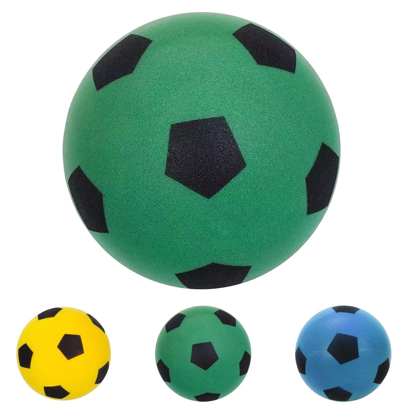 Futbola bumba WEXFFU no putuplasta, mīksta softball futbola bumba, 21cm