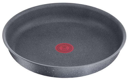 Lagostina Ingenio Mineralis Green cepamā panna Ø 24 cm - 100% pārstrādāta, piemērota gāzei, cepeškrāsnij, indukcijai, ar gatavošanas indikatoru.