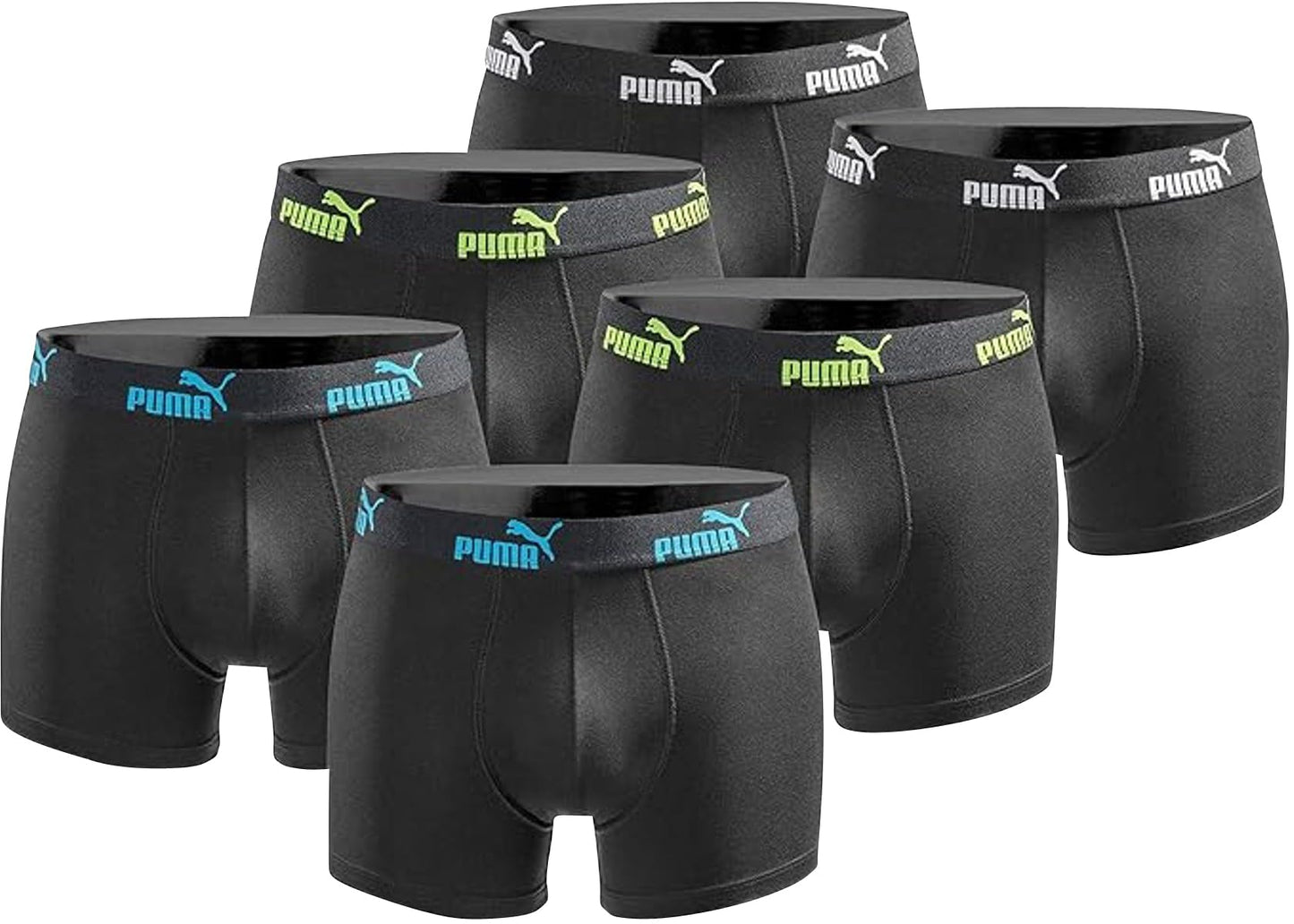 PUMA vīriešu bokseršorti 6 pāru iepakojumā Limited Edition New Tripple Black L
