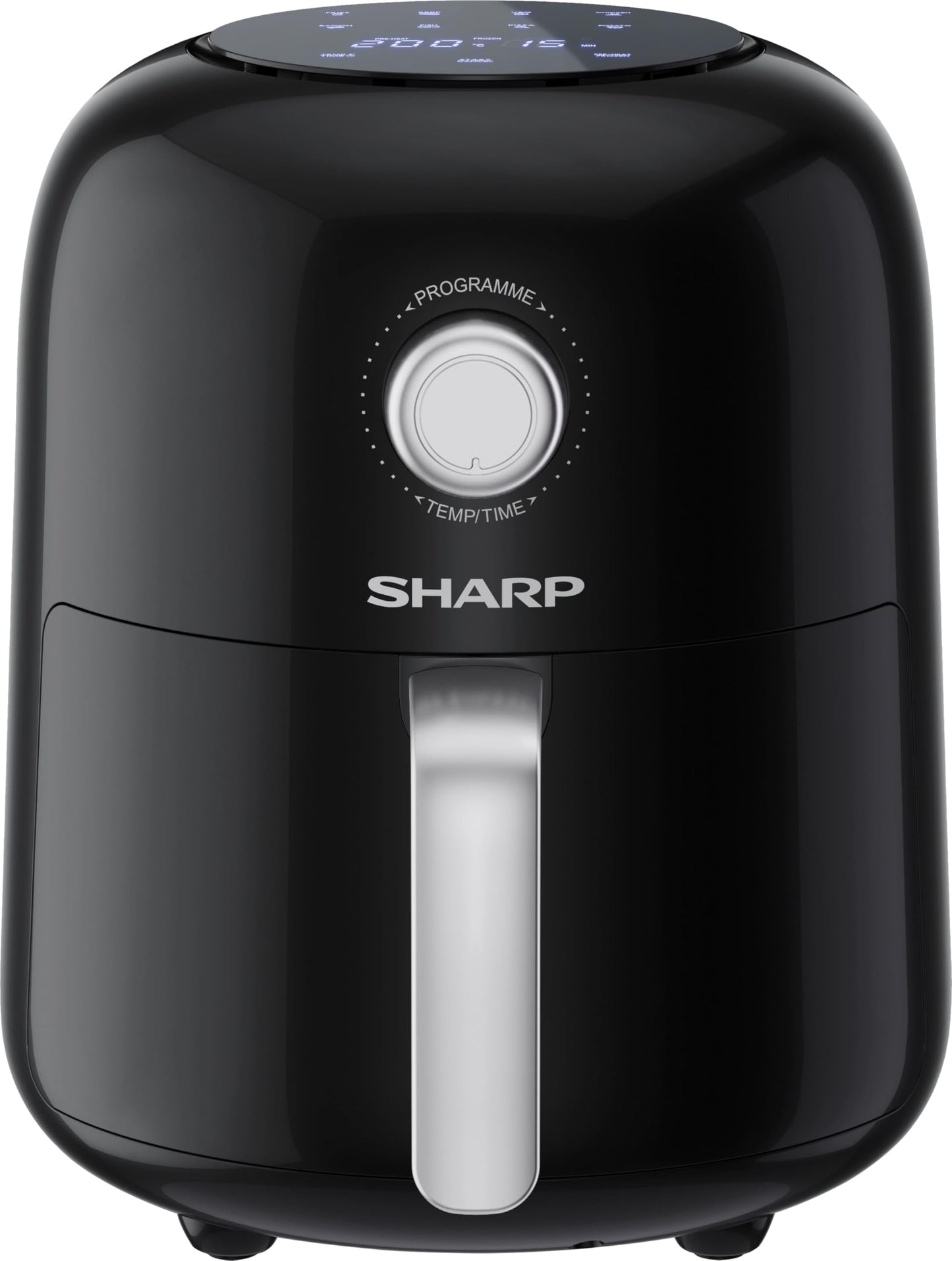 SHARP AF-GS404AE-B karstā gaisa fritieris - 4L, skārienekrāns, 8 programmas, 1300W, melns, cepšana bez eļļas
