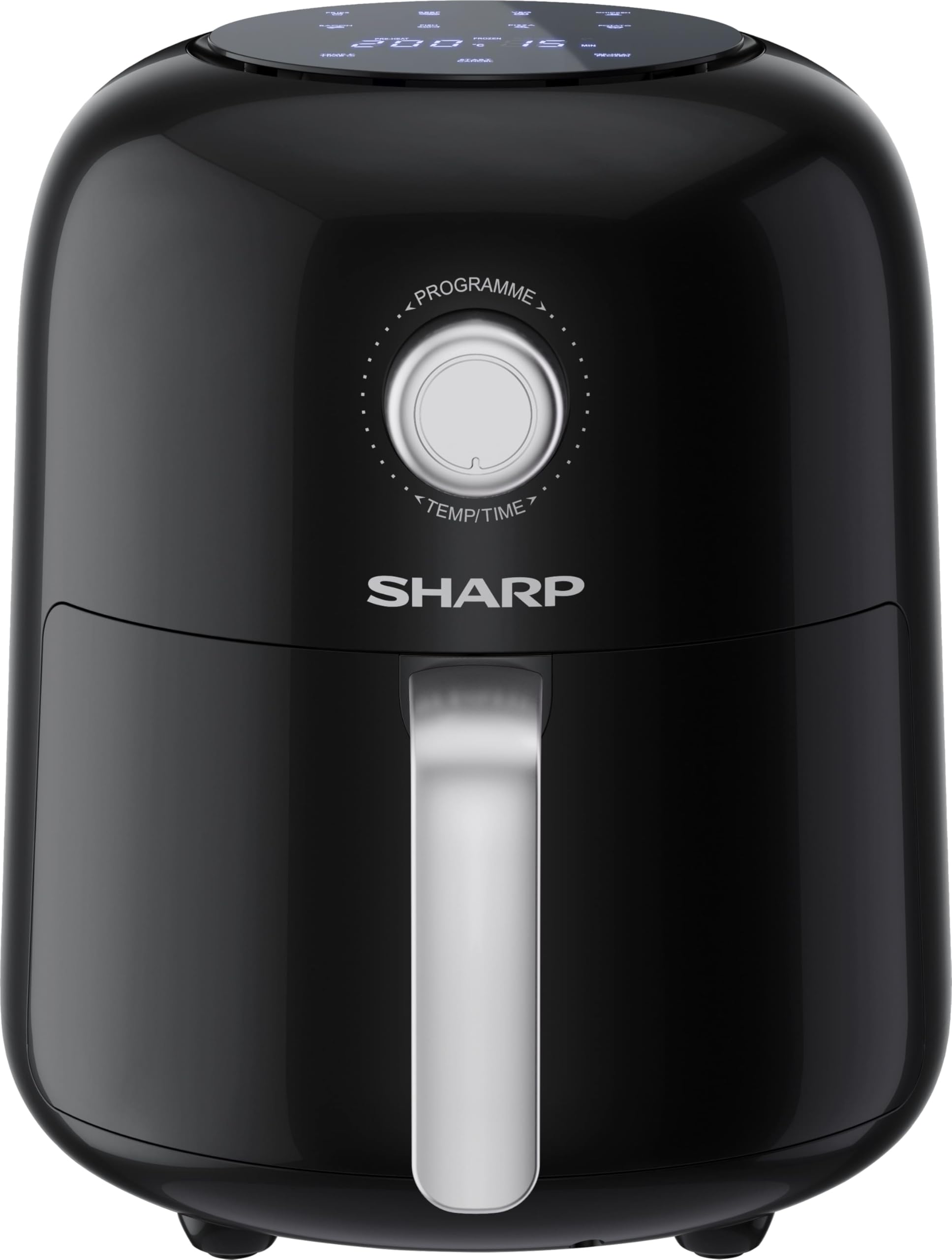 SHARP AF-GS404AE-B karstā gaisa fritieris - 4L, skārienekrāns, 8 programmas, 1300W, melns, cepšana bez eļļas