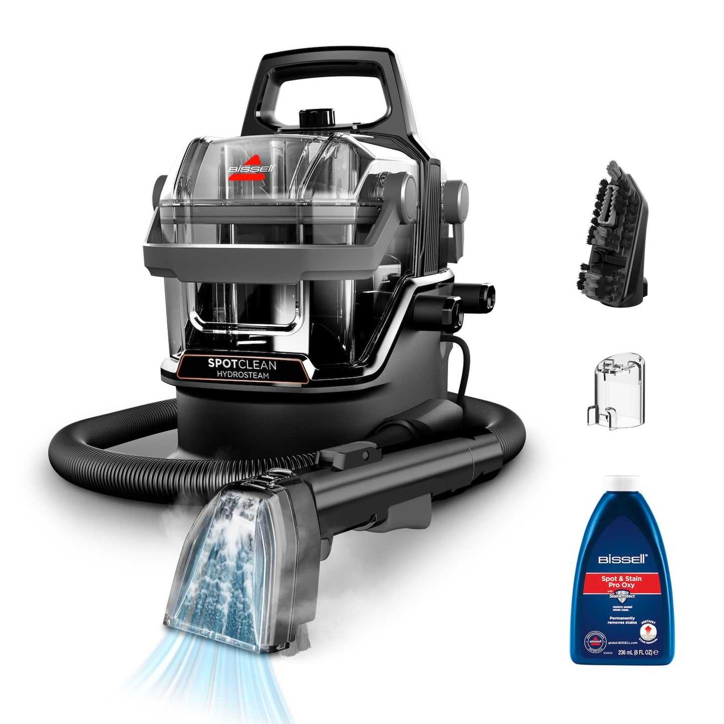 Paklāju un tvaika tīrītājs BISSELL SpotClean HydroSteam, 1000W, 3689N