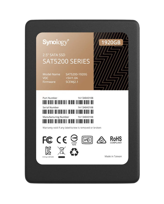 Synology SSD 1.9TB SATA 2.5"/7mm - High-speed storage, durable design, ideal for NAS and data-intensive applications.