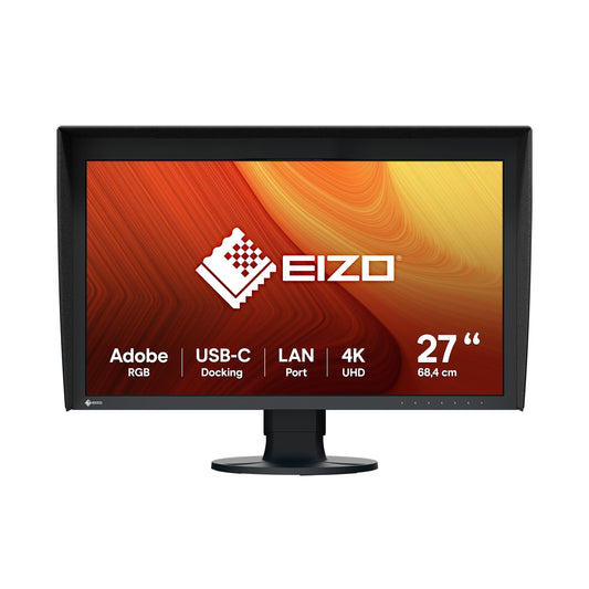 EIZO ColorEdge CG2700X - 27" 4K UHD monitor, 99% AdobeRGB, USB-C, HDMI, KVM switch, ideal for graphic design.