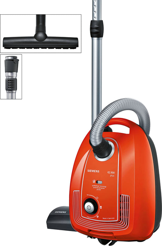 Siemens putekļsūcējs iQ300 VSP3AAAA - 750 W, higiēnas filtrs, grīdas uzgalis parketam, paklājam, flīzēm, garš kabelis.