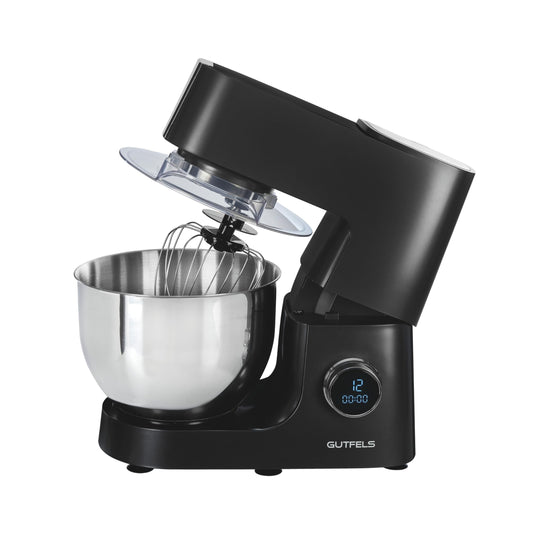 GUTFELS virtuves mašīna KITCHEN 5010 | 800 vati | 6L nerūsējošā tērauda bļoda | 12 ātrumi | Displejs