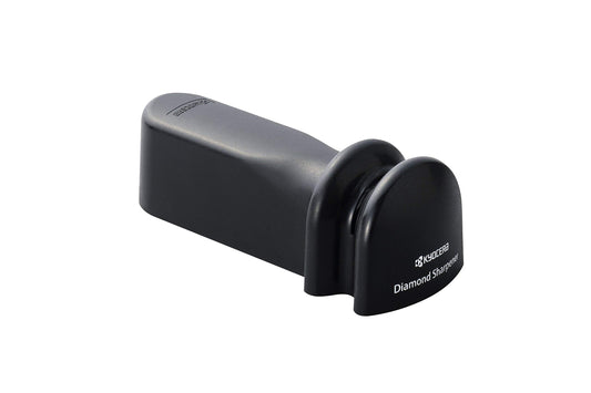 Kyocera dimanta nazis asinātājs, manuāls asinātājs ar dimanta riteni keramikas un tērauda asmeņiem, garums: 13 cm, efektīva un vienkārša asināšana, profesionāls nazis asinātājs