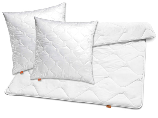 Komplekts sleepling medium 200x200 segas komplekts ar 2 spilveniem 80x80, gultas veļa
