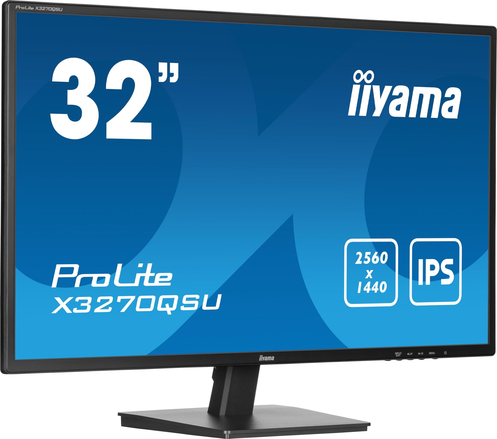 iiyama Prolite X3270QSU-B1 - 31.5" WQHD IPS LED monitor, 100Hz, HDMI, DP, USB 3.2, AdaptiveSync, black