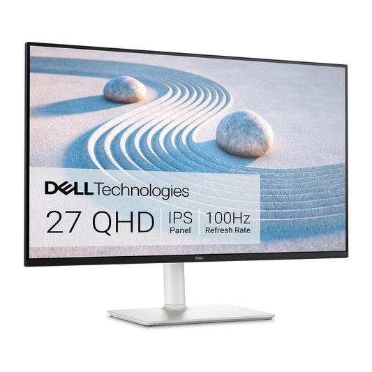 Dell S2725DS 27" QHD Monitor - 100Hz, IPS, 4ms, 99% sRGB, height adjustable, built-in speakers, DisplayPort, 2X HDMI, white