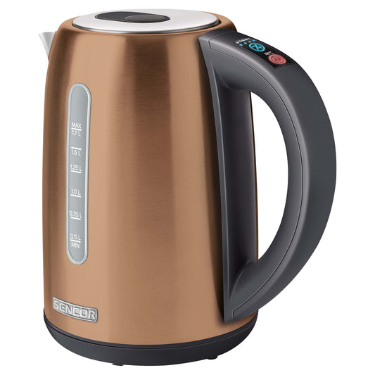 Sencor SWK 7706GD elektriskā tējkanna - 1,7 l, 2150 W, nerūsējošais tērauds, maināma temperatūra