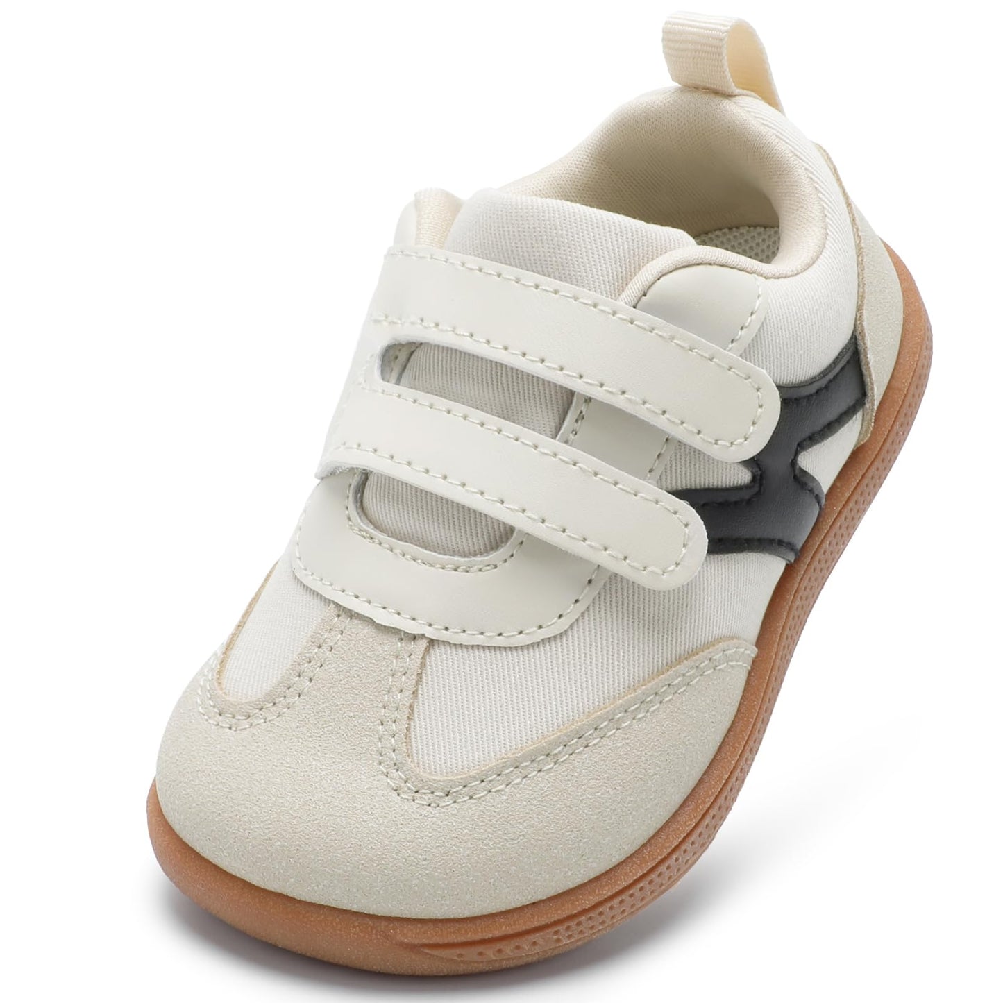 STQ KIDS platas barfotnes apavi bērniem, sporta apavi zēniem, bēšs 23 EU, plati