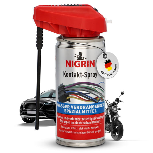 NIGRIN kontakta aerosols elektronikai, elektrisko kontaktu tīrīšanai un aizsardzībai, 100 ml