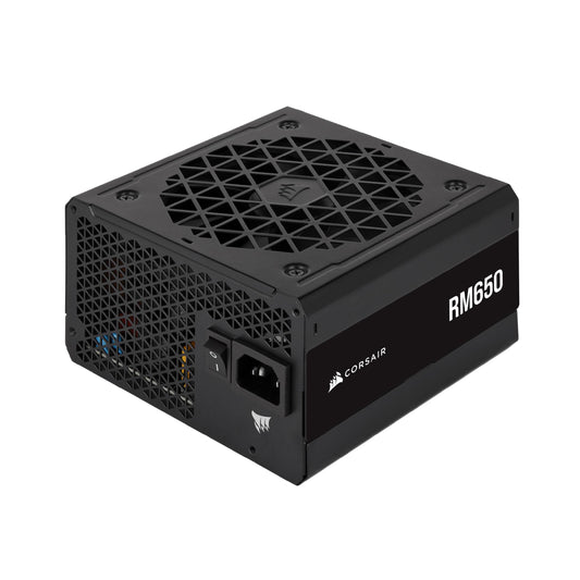 CORSAIR RM650 ATX 650W - 80 Plus Gold, fully modular, low noise, Zero RPM mode, black, EU version.