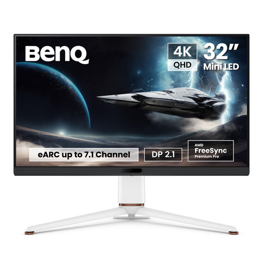 BenQ MOBIUZ EX321UX - 32" Mini LED 4K monitor, 144Hz, 1ms, USB-C, HDMI 2.1, 99% P3, DisplayHDR 1000, Freesync Premium Pro
