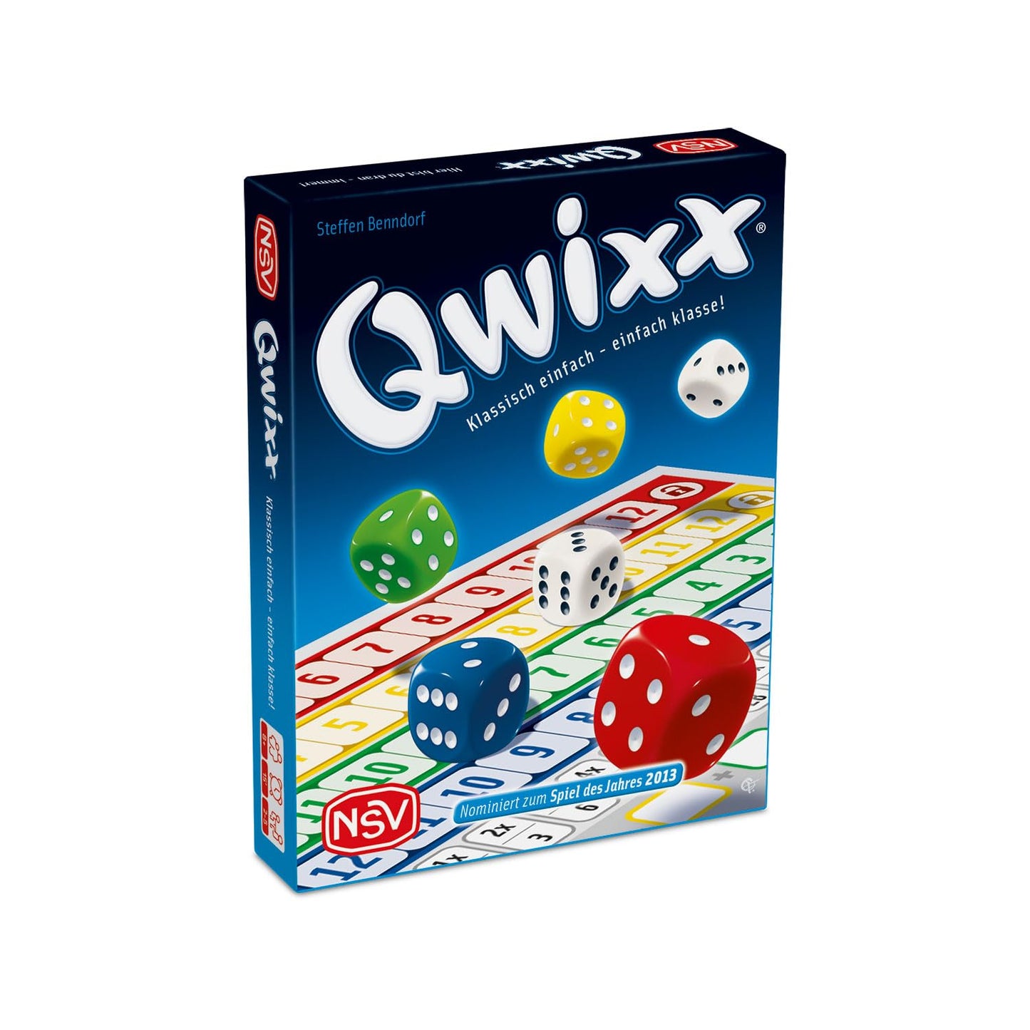 NSV Qwixx 4015 – nominēta 2013. gada Spiel des Jahres, kauliņu spēle