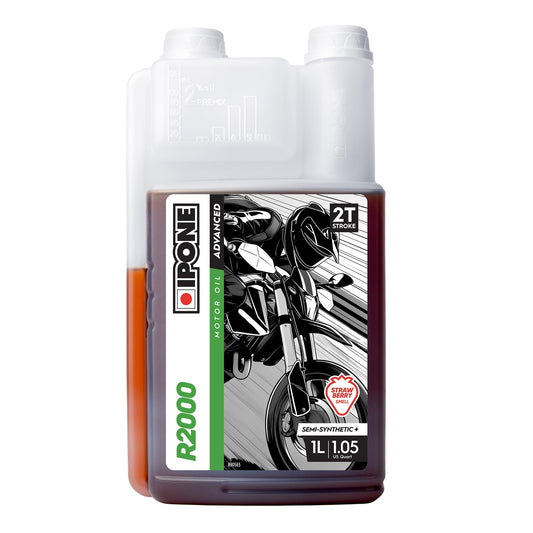 IPONE – motorolie ZT motociklu R2000RS – daļēji sintētiska uz estera bāzes – augstas kvalitātes smērviela – 1 litra dozators, zemeņu, 1L