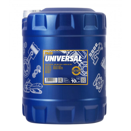 Motoreļļa MANNOL 7405 15W-40 minerālā benzīna un dīzeļdzinējiem, 10L