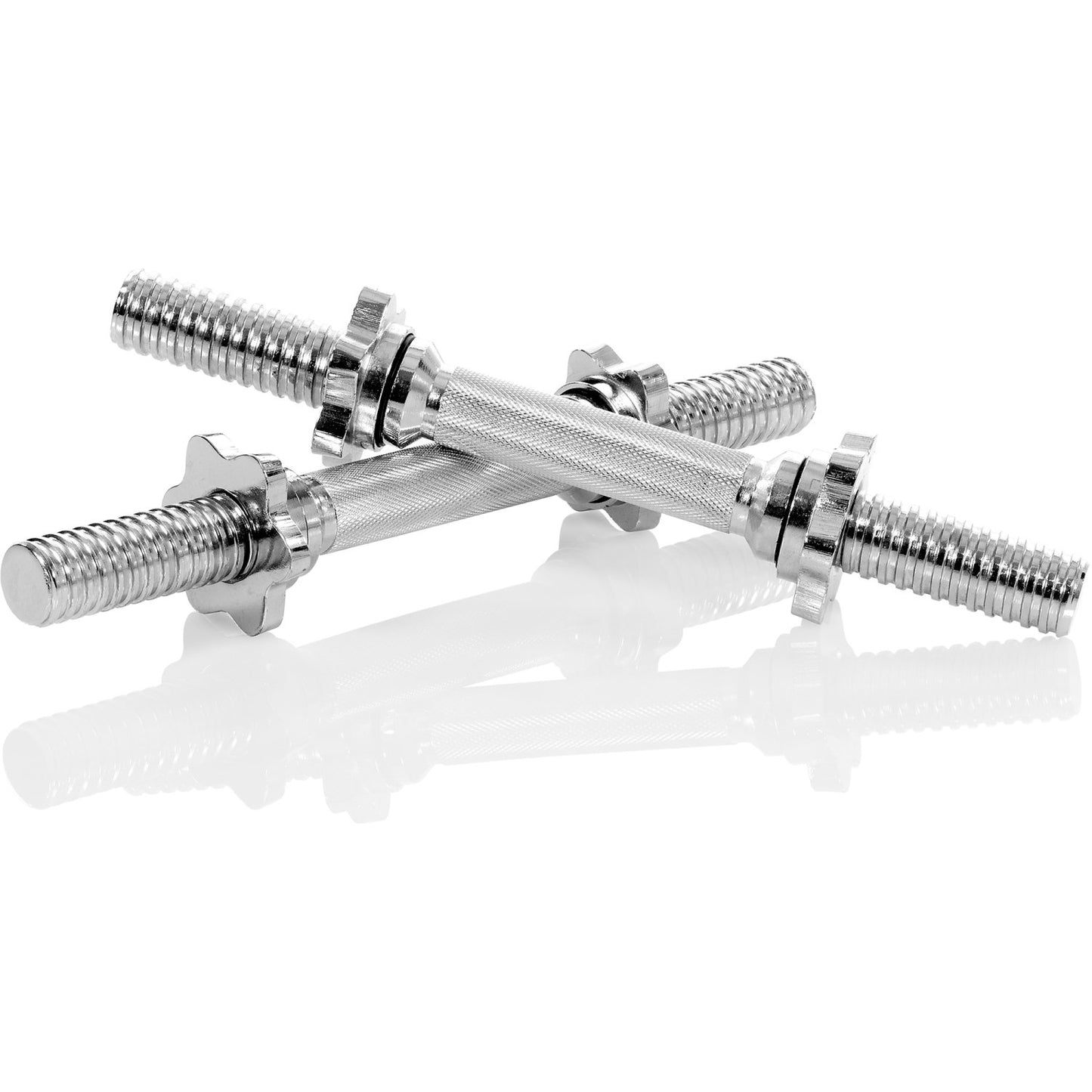 Regulējama hanteles stienis MOVIT 35 cm, 30 mm, atsevišķi/2 gab. komplekts, hromēts, rievots