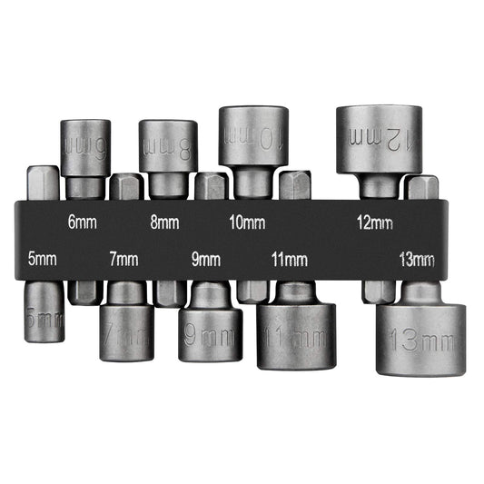 Steckschlüssel uzgaļu komplekts HPHOPE, 9 gab. 5mm-13mm, uzgaļu adapteris