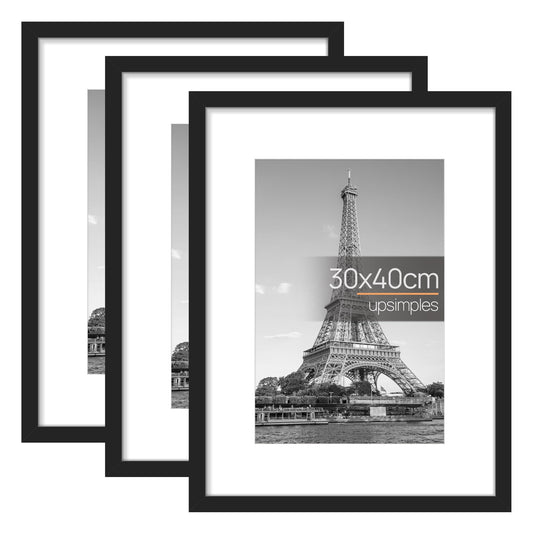 Bilžu rāmis upsimples 3 Pack 30x40 Schwarz, sienas rāmji fotogrāfijām