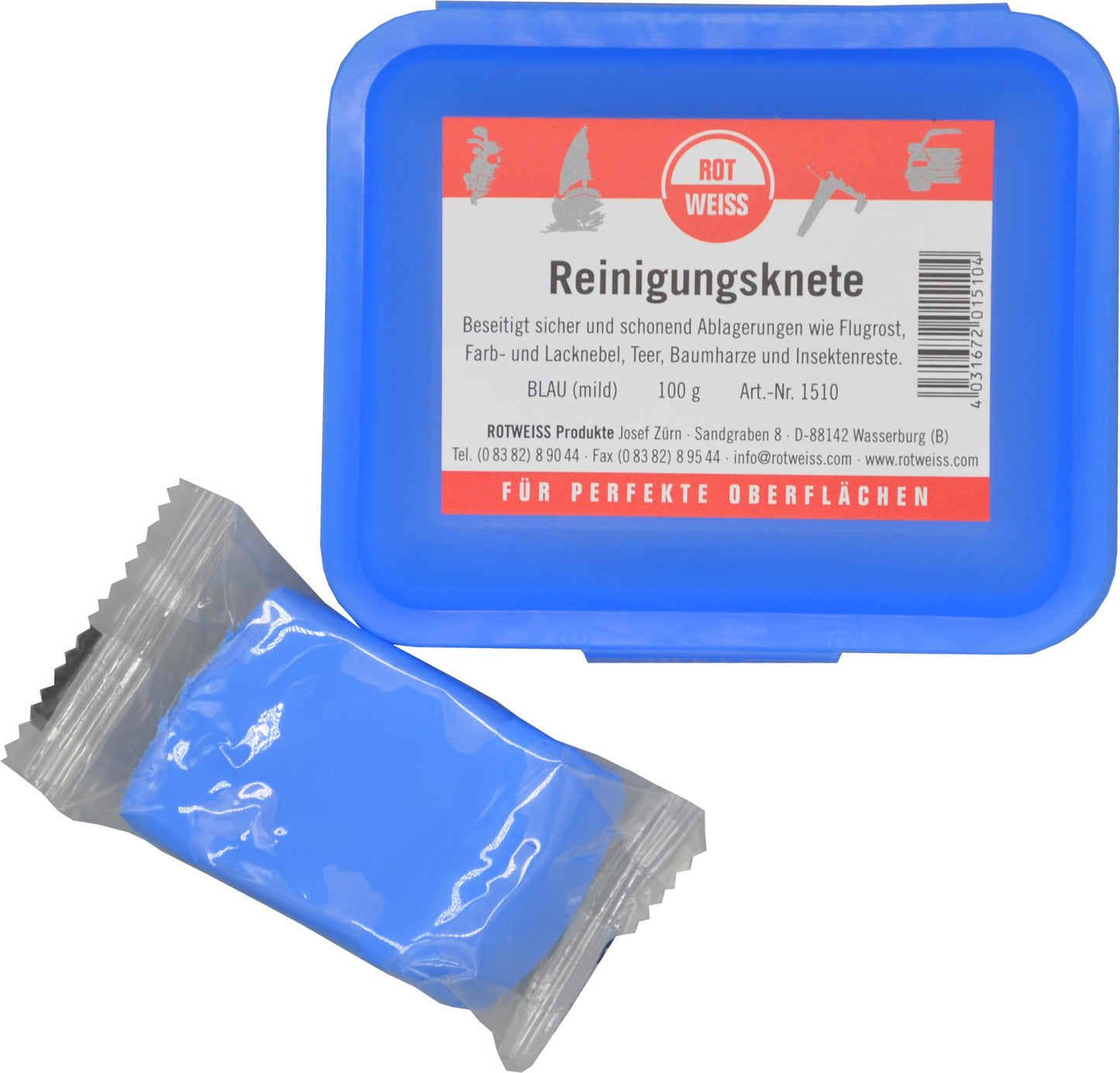 Tīrīšanas māls ROTWEISS 1510, 100 g