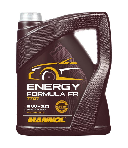 Motoreļļa MANNOL 7707 5W-30 5L, API SP, ACEA A5/B5, dīzeļiem un benzīna dzinējiem