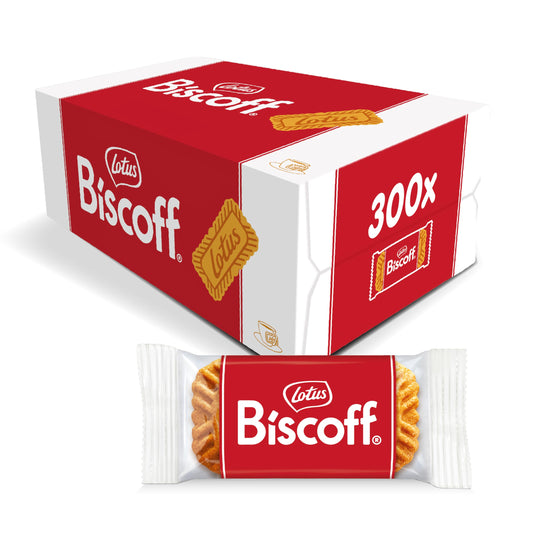 Karamelizēti cepumi Lotus Biscoff, 300 atsevišķi iepakoti cepumi, kraukšķīgi, vegāniski, 1.875 kg